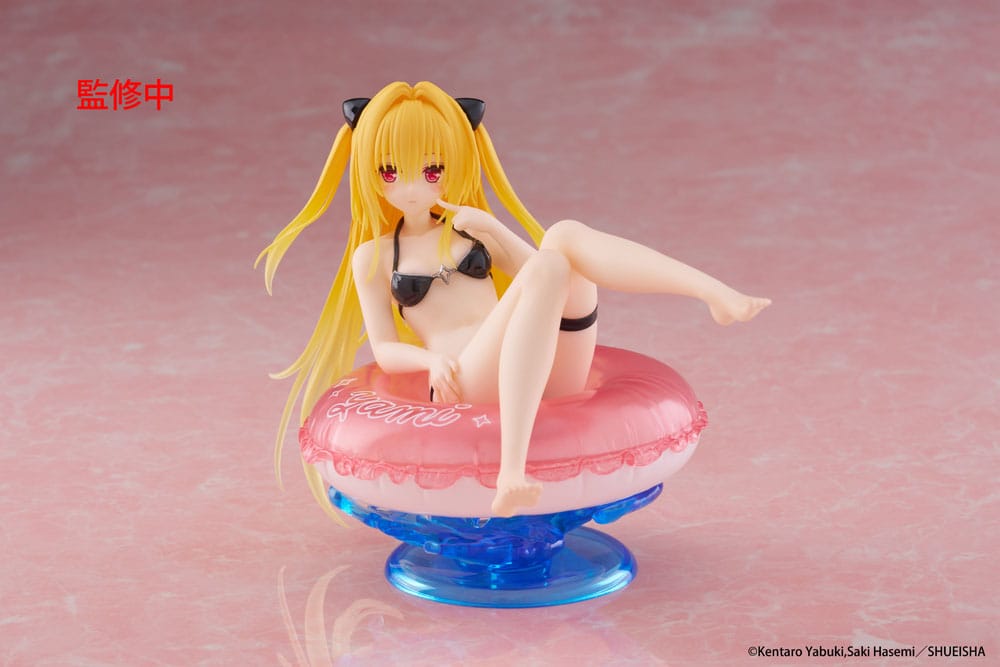 To Love-Ru Darkness Aqua Float Meisjes PVC Beeldje Golden Darkness 10 cm