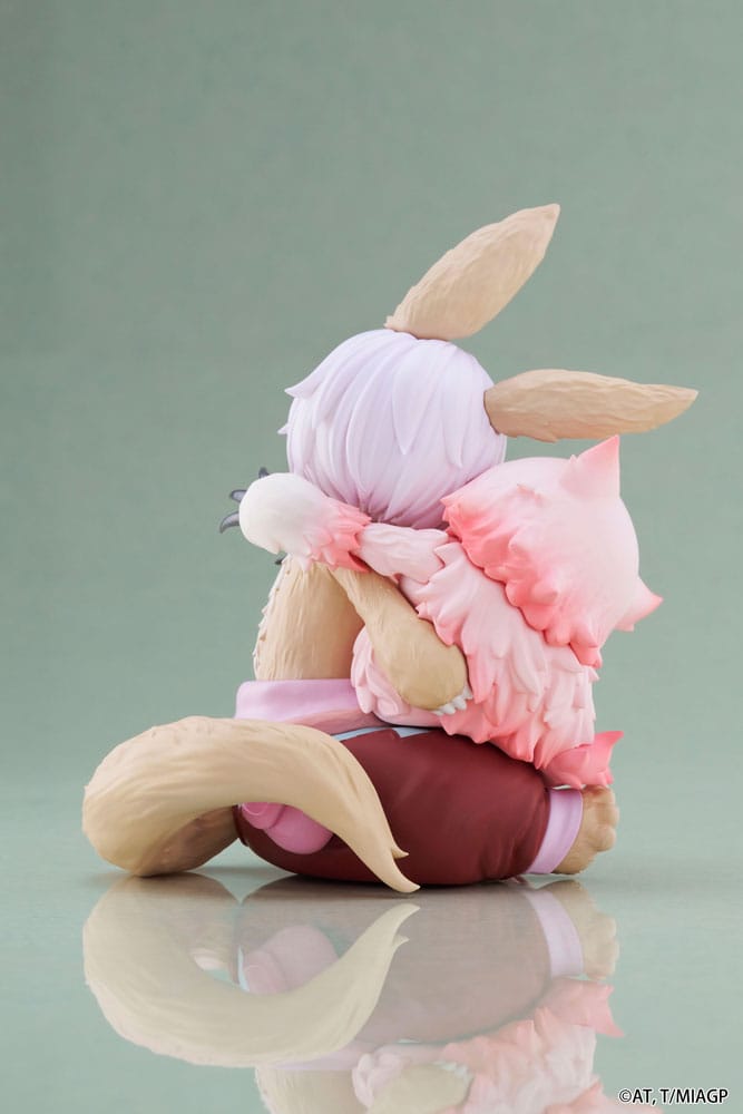 Made in Abyss: La ciudad dorada del sol abrasador Estatua de PVC Escritorio Linda figura Nanachi & Mitty Reedición 13 cm