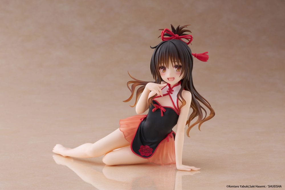 To Love-Ru Darkness PVC Statue Desktop Sød figur Mikan Yuki kinesisk kjole Ver. 13 cm