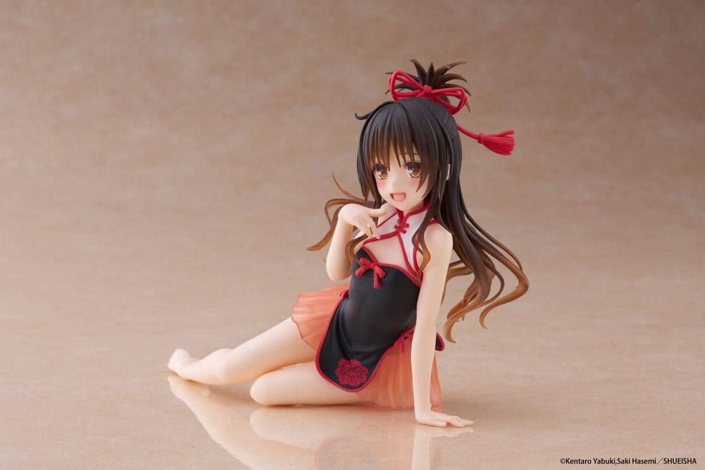 To Love-Ru Darkness PVC Statue Desktop Sød figur Mikan Yuki kinesisk kjole Ver. 13 cm