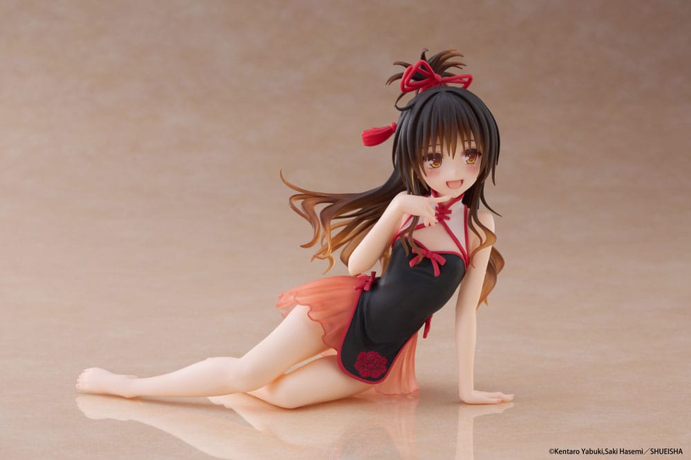 To Love-Ru Darkness PVC Statue Desktop Sød figur Mikan Yuki kinesisk kjole Ver. 13 cm