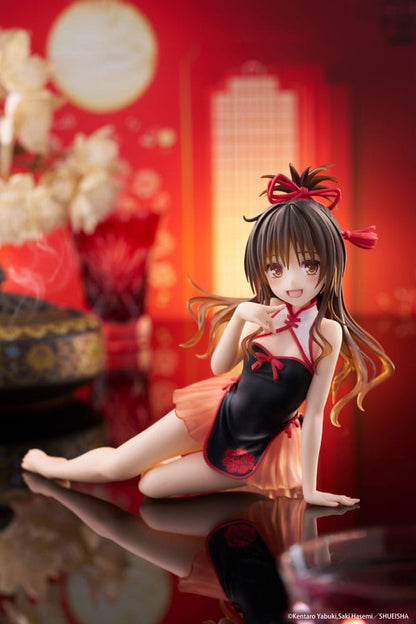 To Love-Ru Darkness PVC Statue Desktop Sød figur Mikan Yuki kinesisk kjole Ver. 13 cm
