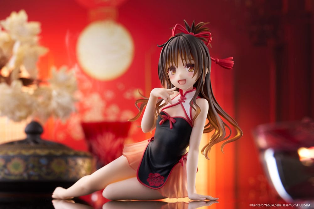 To Love-Ru Darkness PVC Statue Desktop Sød figur Mikan Yuki kinesisk kjole Ver. 13 cm