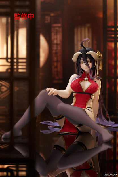 Overlord PVC Statue Desktop Niedliche Figur Albedo Chinese Dress Ver. Erneuerung 13 cm
