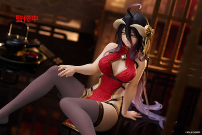 Overlord PVC Statue Desktop Niedliche Figur Albedo Chinese Dress Ver. Erneuerung 13 cm