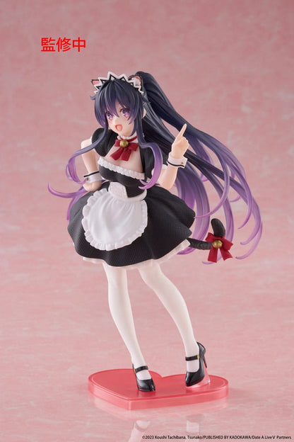 Estatua de PVC de Date A Live V Coreful Tohka Yatogami Cat Ear Maid Ver. 18cm