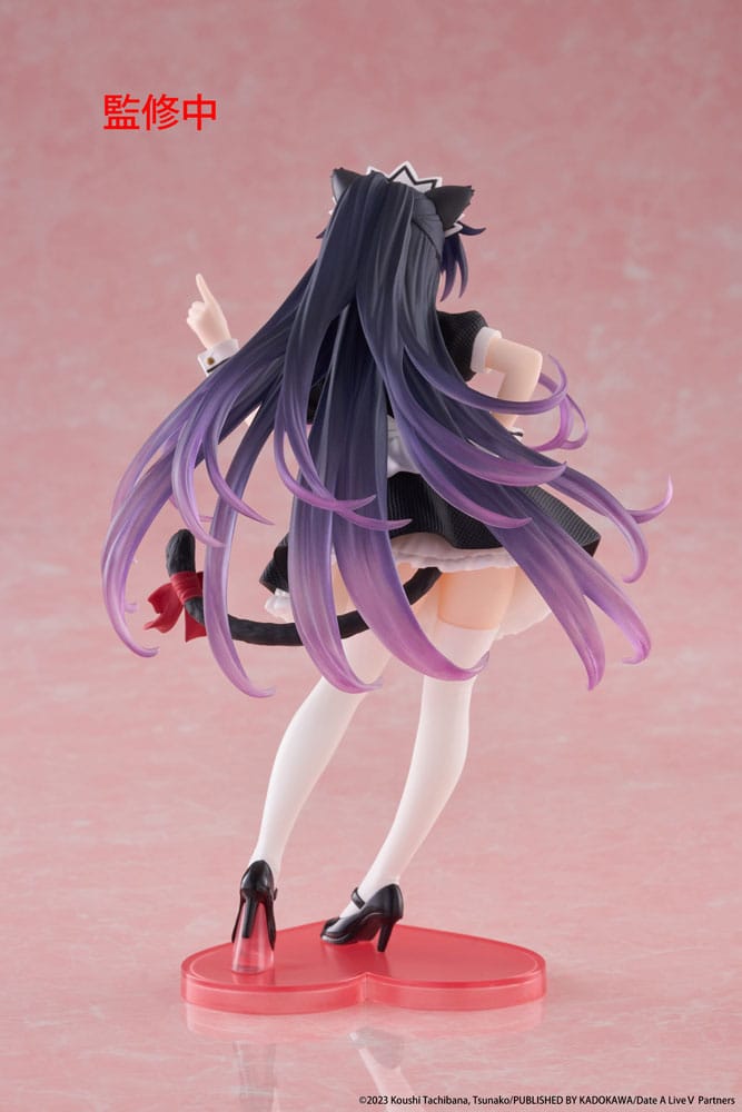 Estatua de PVC de Date A Live V Coreful Tohka Yatogami Cat Ear Maid Ver. 18cm