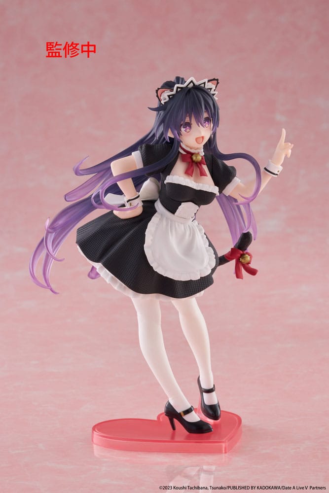 Estatua de PVC de Date A Live V Coreful Tohka Yatogami Cat Ear Maid Ver. 18cm