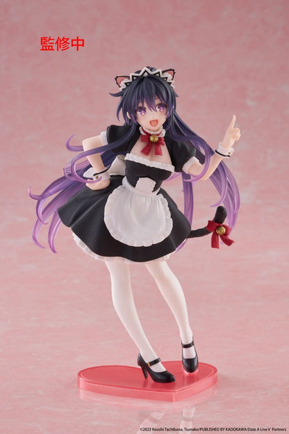 Estatua de PVC de Date A Live V Coreful Tohka Yatogami Cat Ear Maid Ver. 18cm