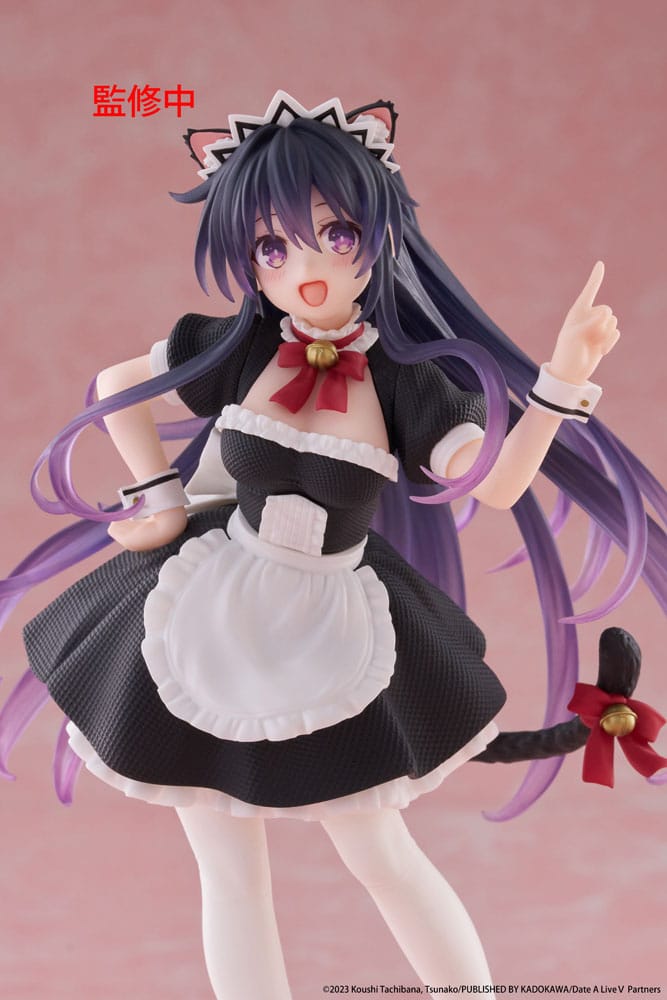 Estatua de PVC de Date A Live V Coreful Tohka Yatogami Cat Ear Maid Ver. 18cm