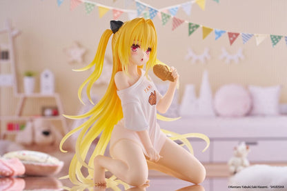 To Love-Ru Darkness PVC Statue Desktop Søt figur Golden Darkness Roomwear Ver. 13 cm