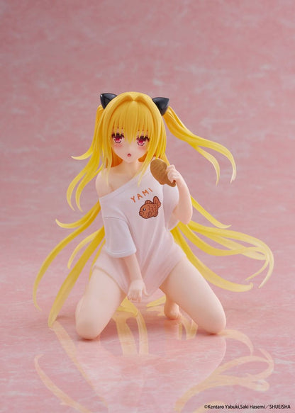 To Love-Ru Darkness PVC Statue Desktop Søt figur Golden Darkness Roomwear Ver. 13 cm