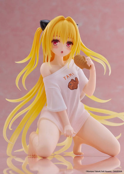 To Love-Ru Darkness PVC Statue Desktop Søt figur Golden Darkness Roomwear Ver. 13 cm