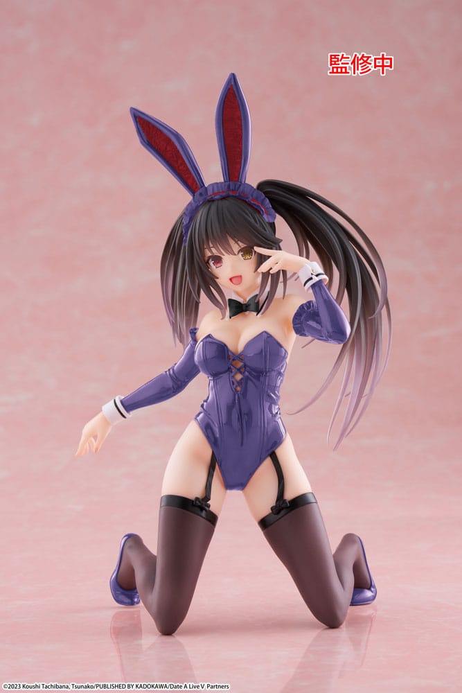 Date A Live V PVC Statue Desktop Söt Figur Kurumi Tokisaki Bunny Ver. Förnyelse 13 cm