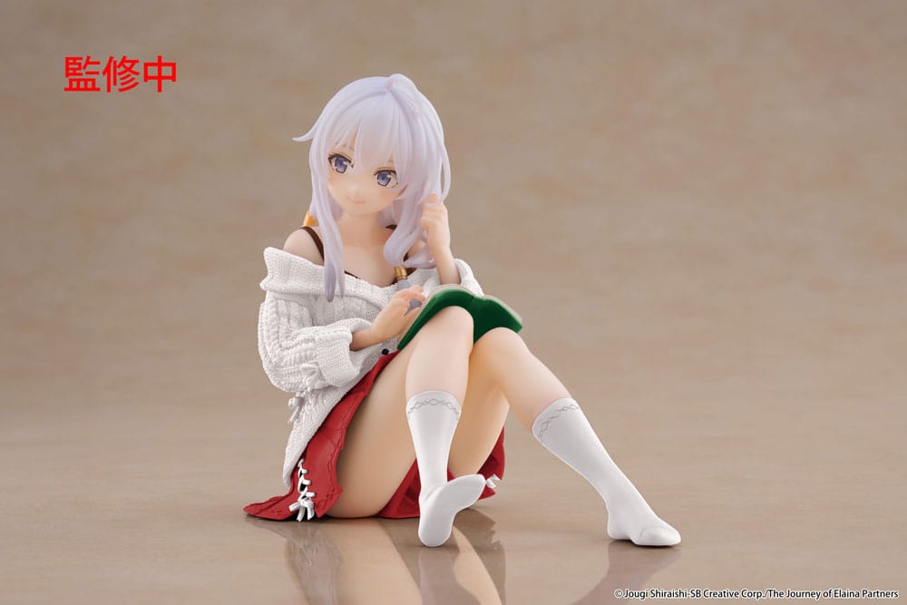 Wandering Witch: The Journey of Elaina PVC Standbeeld Desktop Leuke Figuur Elaina Casual Kleding Ver. Vernieuwing 13 cm