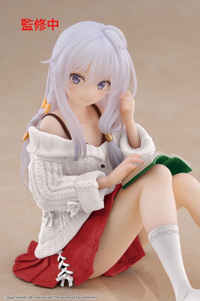 Wandering Witch: The Journey of Elaina PVC Standbeeld Desktop Leuke Figuur Elaina Casual Kleding Ver. Vernieuwing 13 cm