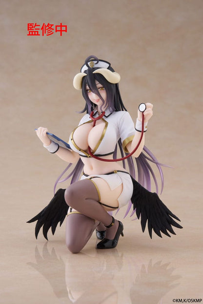 Estatua de PVC Overlord, figura bonita de escritorio, enfermera Albedo Ver. Renovación 13 cm