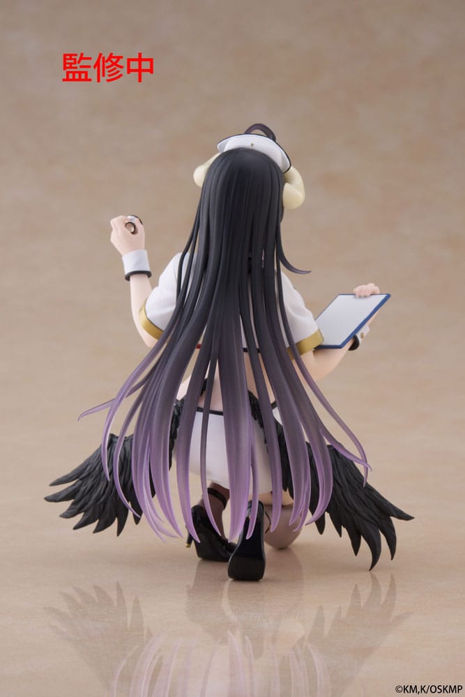 Estatua de PVC Overlord, figura bonita de escritorio, enfermera Albedo Ver. Renovación 13 cm