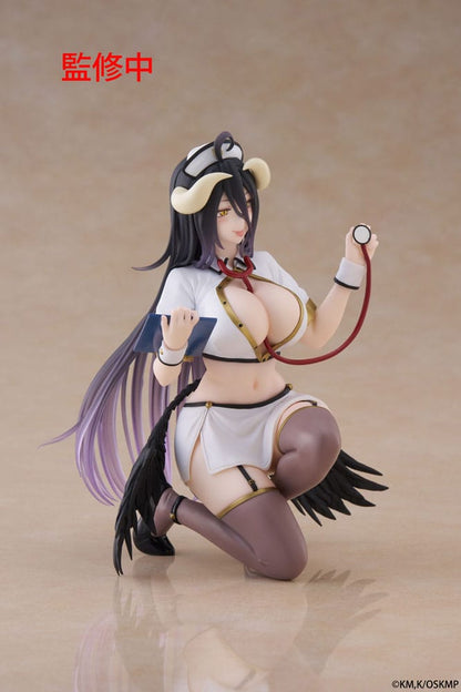 Estatua de PVC Overlord, figura bonita de escritorio, enfermera Albedo Ver. Renovación 13 cm