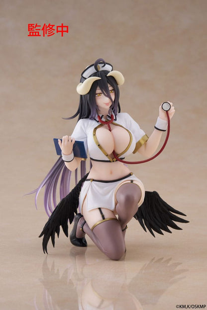 Estatua de PVC Overlord, figura bonita de escritorio, enfermera Albedo Ver. Renovación 13 cm