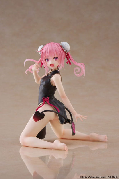 To Love-Ru Statue en PVC de bureau figurine mignonne Nana (robe chinoise Ver.) 13 cm