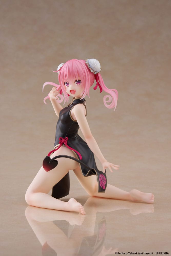 To Love-Ru Statue en PVC de bureau figurine mignonne Nana (robe chinoise Ver.) 13 cm