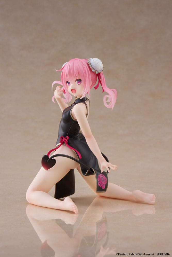 To Love-Ru Statue en PVC de bureau figurine mignonne Nana (robe chinoise Ver.) 13 cm