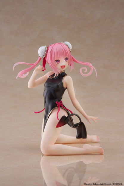 To Love-Ru Statue en PVC de bureau figurine mignonne Nana (robe chinoise Ver.) 13 cm
