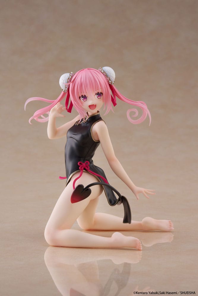 To Love-Ru Statue en PVC de bureau figurine mignonne Nana (robe chinoise Ver.) 13 cm