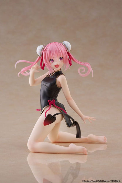 To Love-Ru Statue en PVC de bureau figurine mignonne Nana (robe chinoise Ver.) 13 cm