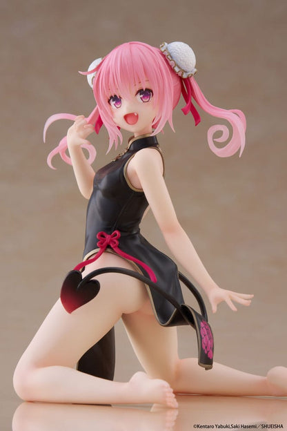 To Love-Ru Statue en PVC de bureau figurine mignonne Nana (robe chinoise Ver.) 13 cm