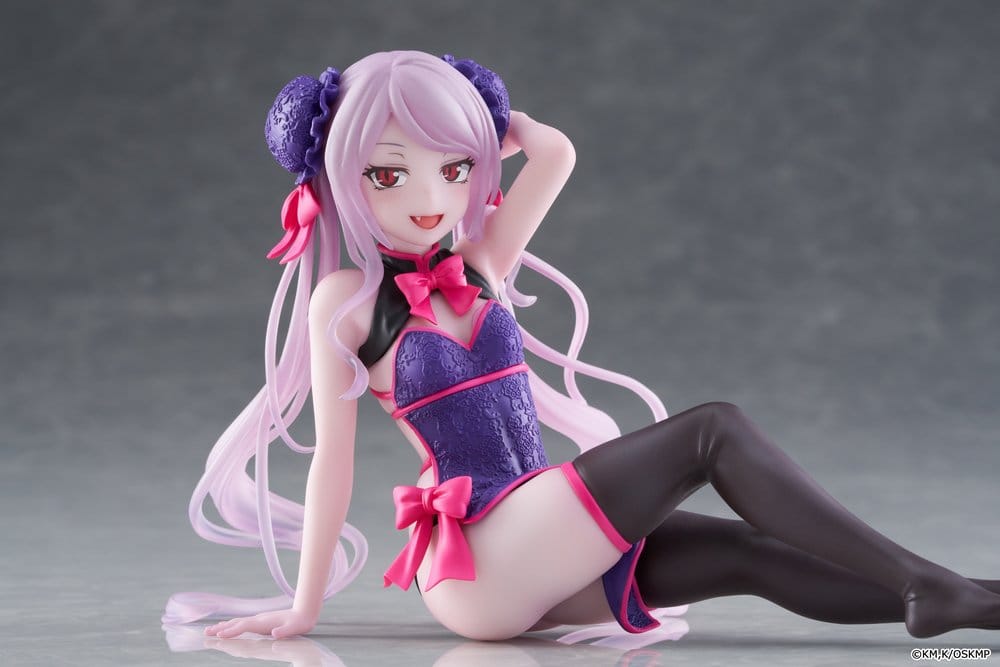 Overlord Desktop Søt PVC-statue Shalltear Chinese Dress Ver. 13 cm