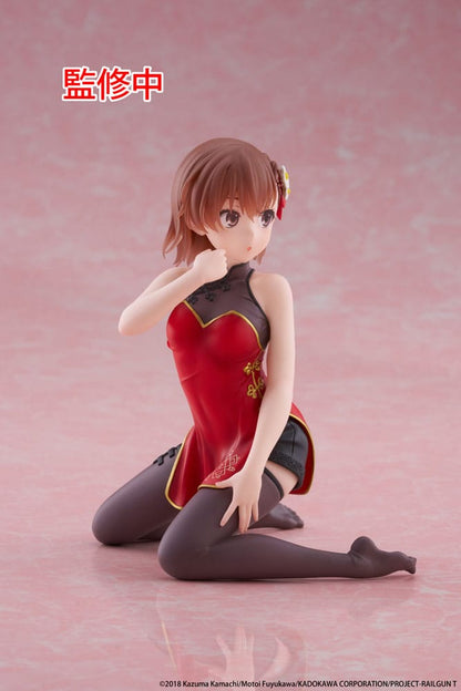 Une certaine statue scientifique en PVC de Railgun, figurine mignonne de bureau Mikoto Misaka, robe chinoise Ver. 13 cm