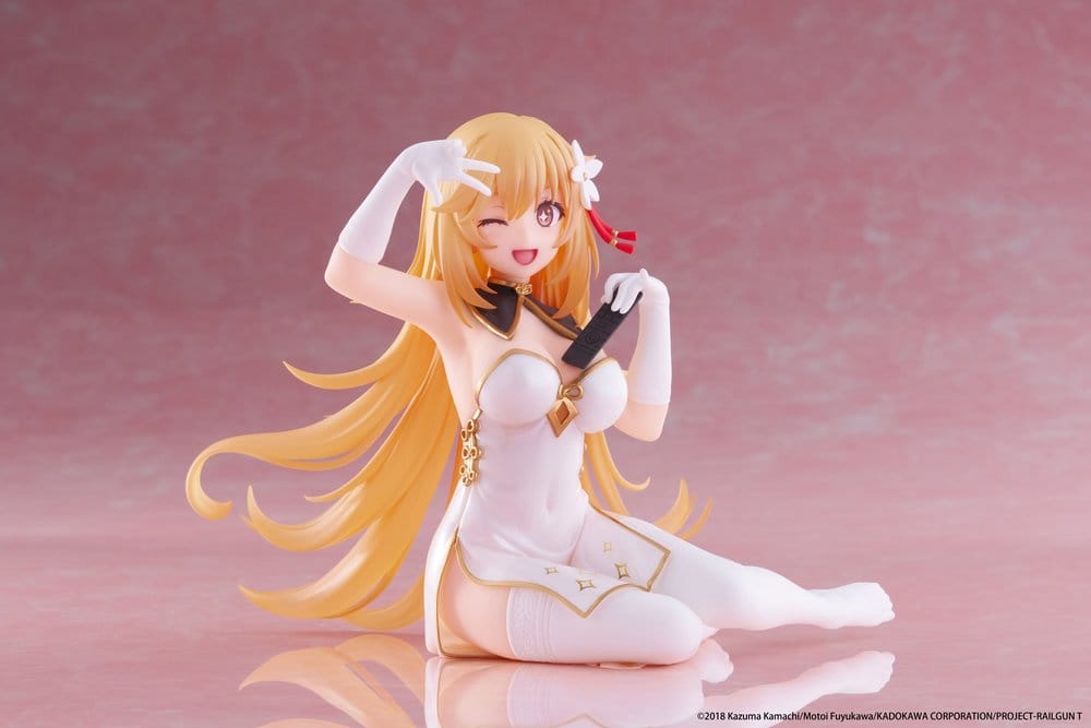 En viss vitenskapelig Railgun PVC-statue stasjonær søt figur Misaki Shokuho kinesisk kjole Ver. 13 cm