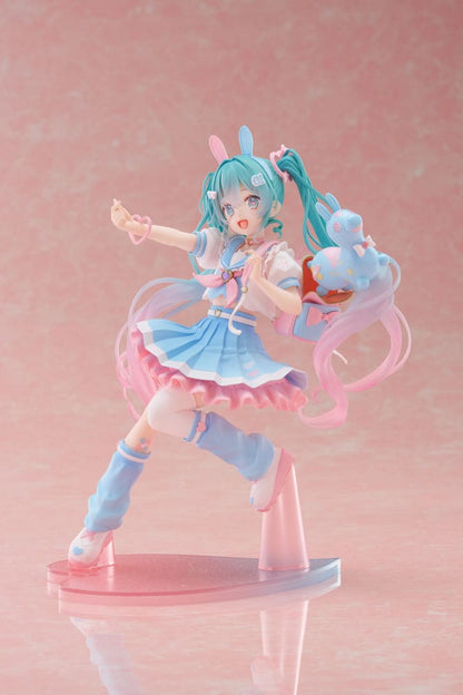 Hatsune Miku x RODY Estatua de PVC Taito Kuji en línea recién escrita Hatsune Miku 18 cm