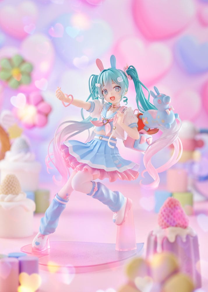 Hatsune Miku x RODY Estatua de PVC Taito Kuji en línea recién escrita Hatsune Miku 18 cm