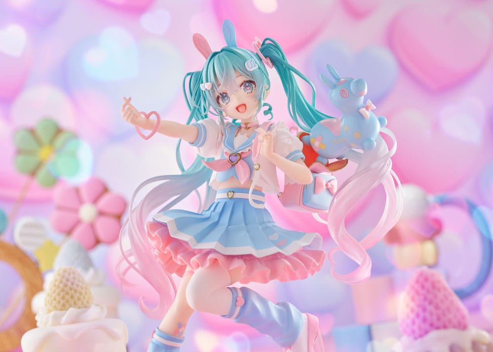 Hatsune Miku x RODY Estatua de PVC Taito Kuji en línea recién escrita Hatsune Miku 18 cm