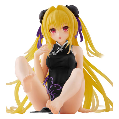 To Love-Ru Darkness PVC Statue Desktop Sød Figur Golden Darkness (Kina kjole Ver.) Fornyelse 13 cm