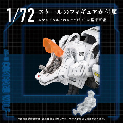 Zoids Plastic Modelbouwset 1/72 AZ-11 Command Wolf 20 cm