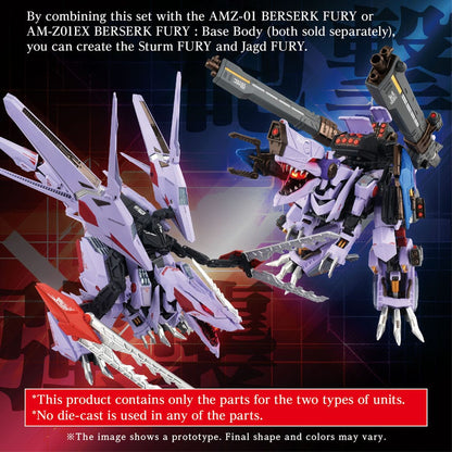 Zoids modellsett tilbehørssett AM-Z01CP Berserk Fury Sturm & Jagd Unit