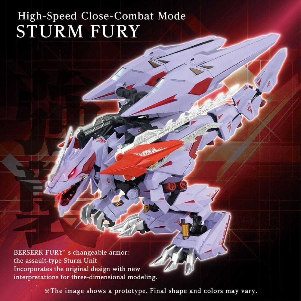 Zoids modellsett tilbehørssett AM-Z01CP Berserk Fury Sturm & Jagd Unit
