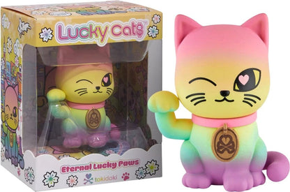Lucky Cats Pencere Kutusu Figürü Ebedi Şanslı Paws 6 cm