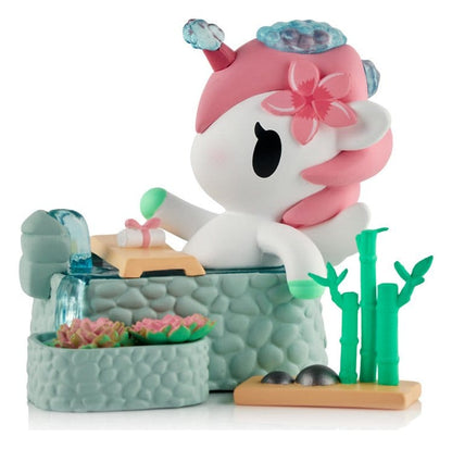 Unicorno Fensterbox-Figur Spa Day Hot Springs Oasis 7 cm