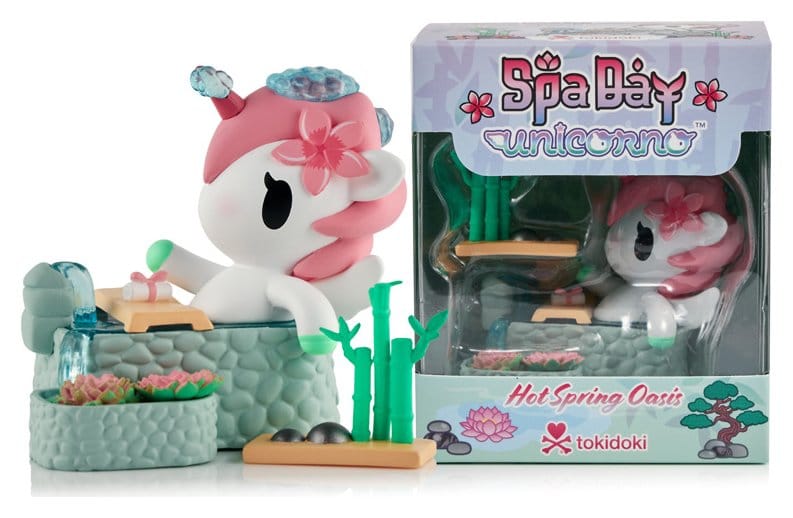 Unicorno Fensterbox-Figur Spa Day Hot Springs Oasis 7 cm