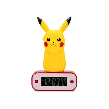 Pokémon -wekker met lichte pikachu 18 cm