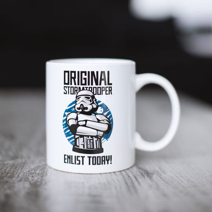 Tasse d'origine Stormtrooper Enrôlez aujourd'hui blanc