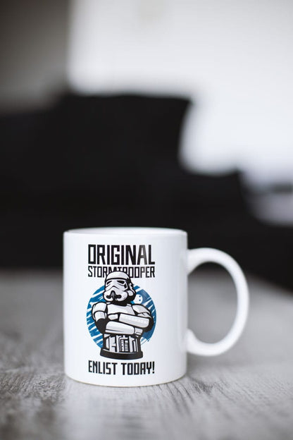 Tasse d'origine Stormtrooper Enrôlez aujourd'hui blanc