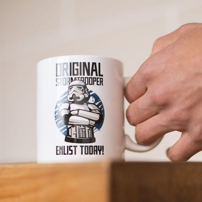 Tasse d'origine Stormtrooper Enrôlez aujourd'hui blanc