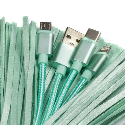 Pusheen USB Şarj Kablosu 3in1 Anahtarlık Püsküllü