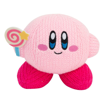 Kirby Nuiguru-Knit pluchen figuur Kirby met onoverwinnelijke snoepstaf